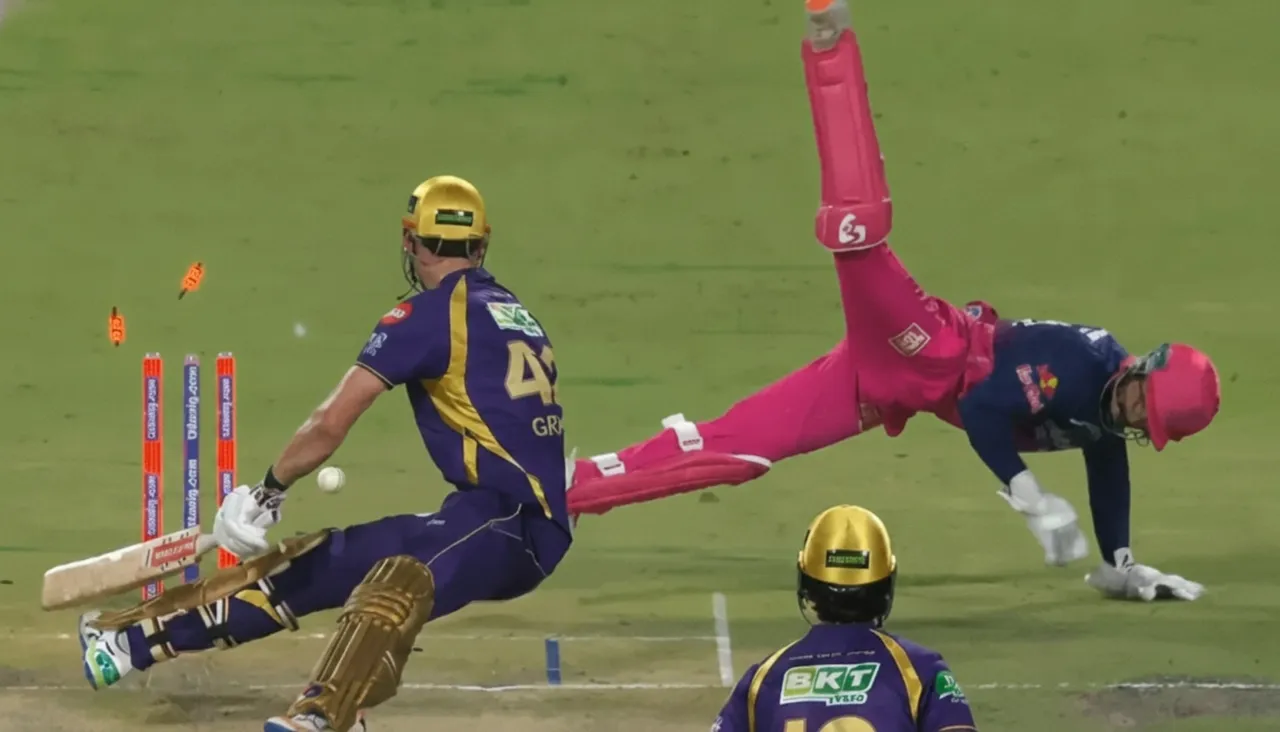 Dhruv Jurel’s Stunning Stumping Lights Up RR vs KKR Clash in IPL 2026