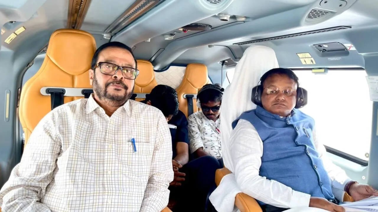 Odisha CM Mohan Charan Majhi Conducts Aerial Survey of Flood-Hit Ganjam, Koraput and Nabarangpur